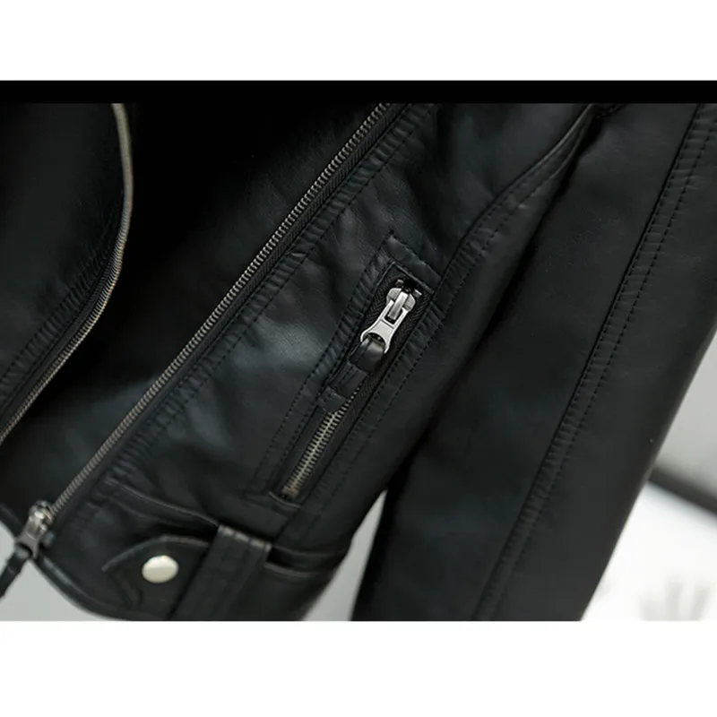 Autumn PU Leather Jacket Faux Soft Leather Female 2021 New Design Spring Coat Slim Black Motorcycle jaqueta de couro feminina
Autumn PU Leather Jacket Faux Soft Leather Female 2021 New Design Spring Coat Slim Black Motorcycle jaqueta de couro feminina