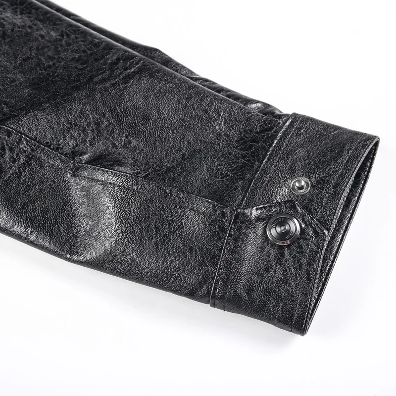 Spring Motorcycle Leather Jacket Men Stand Collar Solid Color Streetwear Mens Leather Jacket Zipper Casual Leather Men Jacket
Spring Motorcycle Leather Jacket Men Stand Collar Solid Color Streetwear Mens Leather Jacket Zipper Casual Leather Men Jacket