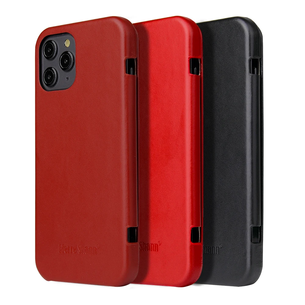 Чехлы Fierre Shann из натуральной кожи с магнитной застежкой для Apple iphone 6 6s 7 8 Plus X XS max XR
