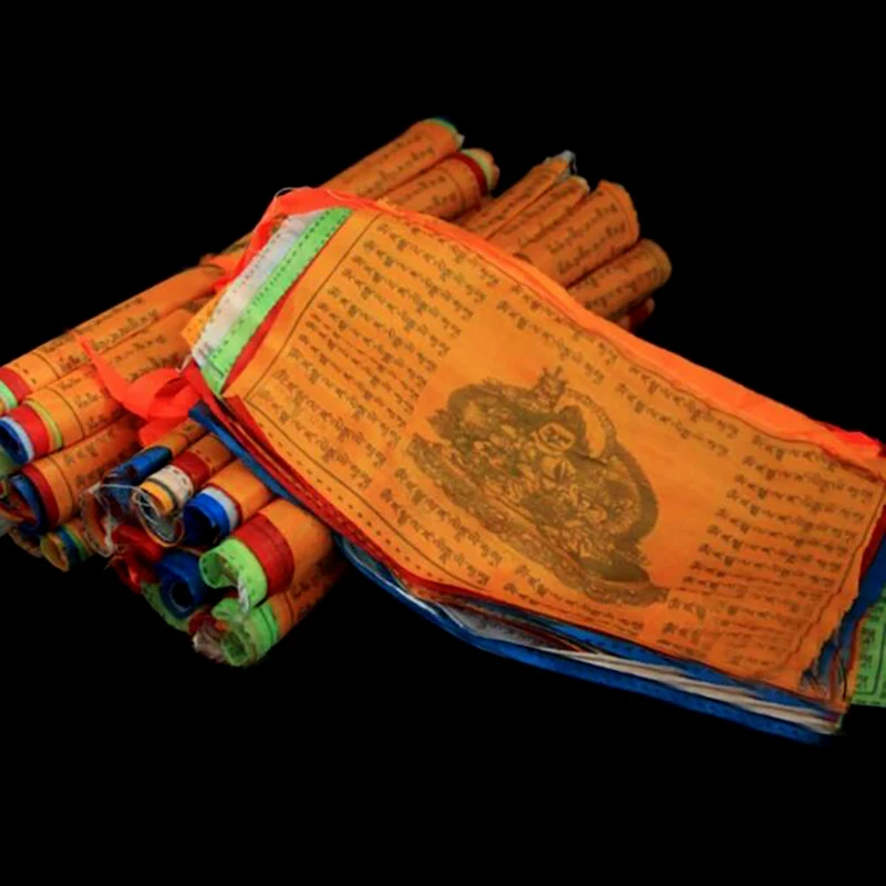 

20 шт. разноцветные религиозные флаги, Тибетские буддийские товары, цветной печатный молитвенный флаг, тибетский баннер, садовые флаги 14x24 см