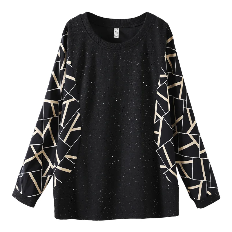 4XL To 10XL Plus Size Blouses Women Tops Stitching Striped Long Sleeve T-shirt Female Spring Autumn Loose Casual Blouses 20261T
4XL To 10XL Plus Size Blouses Women Tops Stitching Striped Long Sleeve T-shirt Female Spring Autumn Loose Casual Blouses 20261T