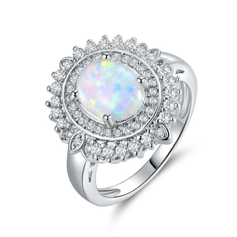 Beautiful Silver Color Blue White Green Round Opal Crystal Zircon Rhinestone Ring for Women Wedding Jewelry Female Accessories
Beautiful Silver Color Blue White Green Round Opal Crystal Zircon Rhinestone Ring for Women Wedding Jewelry Female Accessories