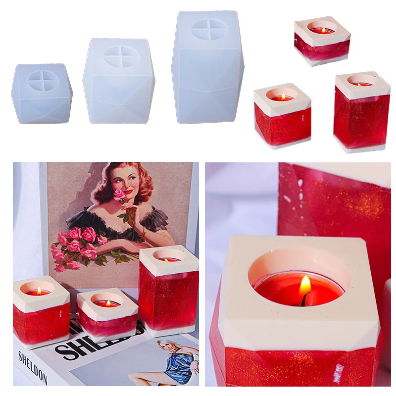 Epoxy mold 3 faceted candle holder silicone mold Silicone molds for epoxy resin decoration diy jewelry hot sale
Epoxy mold 3 faceted candle holder silicone mold Silicone molds for epoxy resin decoration diy jewelry hot sale