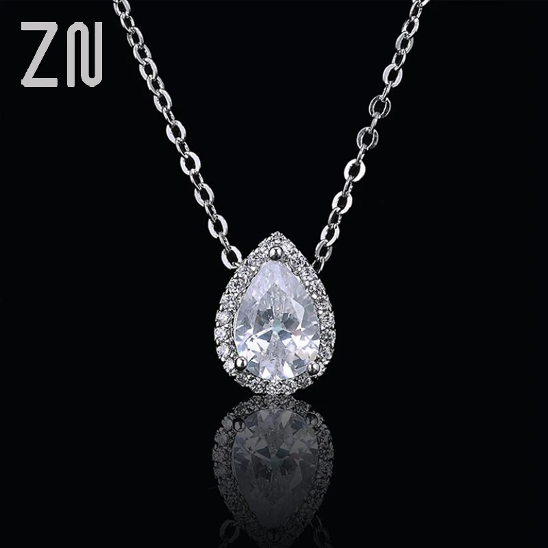 ZN Luxury Fashion and White Water Drop Pear Cut Top Quality Cubic Zircon Necklace Pendant Bridal Wedding Jewelry for Women Gift
ZN Luxury Fashion and White Water Drop Pear Cut Top Quality Cubic Zircon Necklace Pendant Bridal Wedding Jewelry for Women Gift