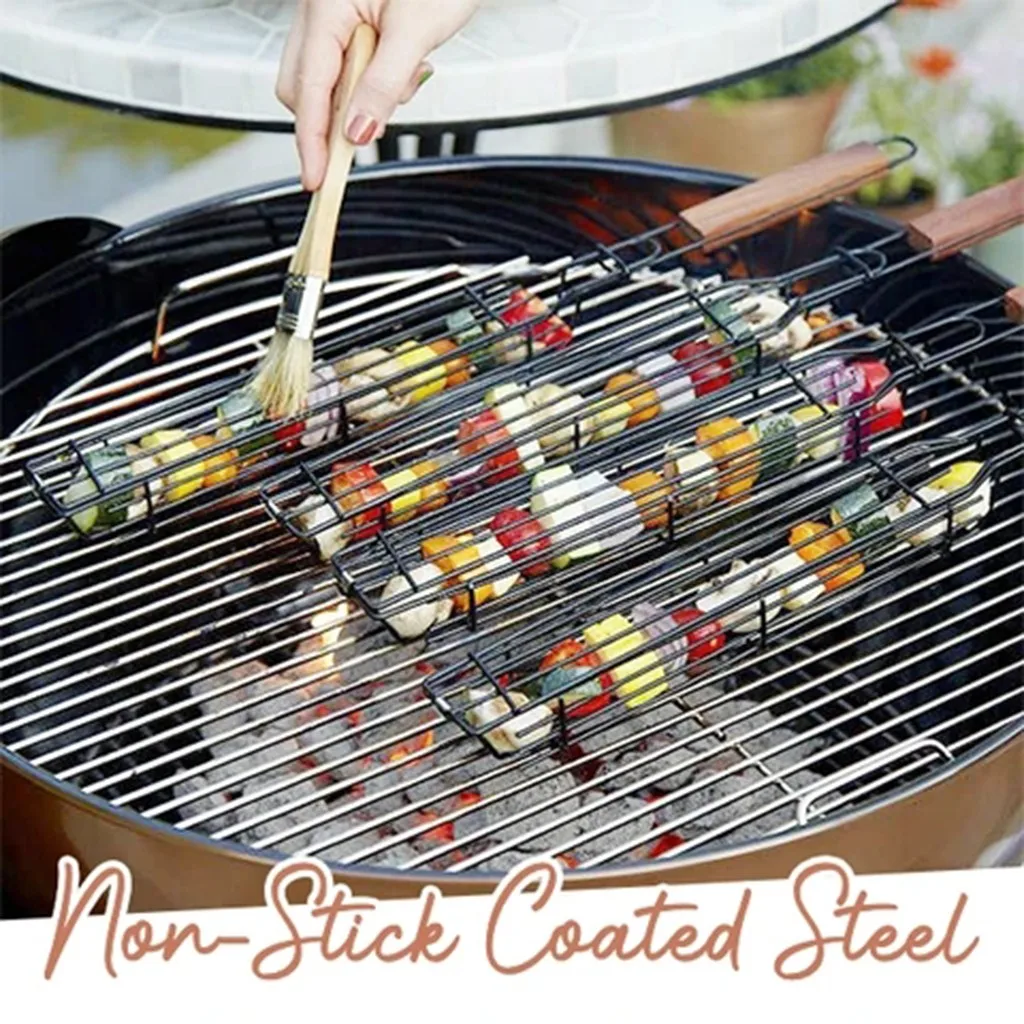 2pcs Portable BBQ Grilling Basket Stainless Steel Nonstick Barbecue Grill Basket Tools Mesh Kitchen Tools kitchen accessories
2pcs Portable BBQ Grilling Basket Stainless Steel Nonstick Barbecue Grill Basket Tools Mesh Kitchen Tools kitchen accessories