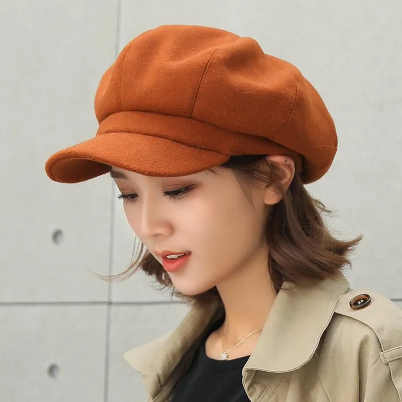 Women's Hat Beret Fashion Wool Cotton Blend Simple All-match Octagonal Cap Stylish Artist Painter Newsboy Hat Leisure Beret Hat
Women's Hat Beret Fashion Wool Cotton Blend Simple All-match Octagonal Cap Stylish Artist Painter Newsboy Hat Leisure Beret Hat