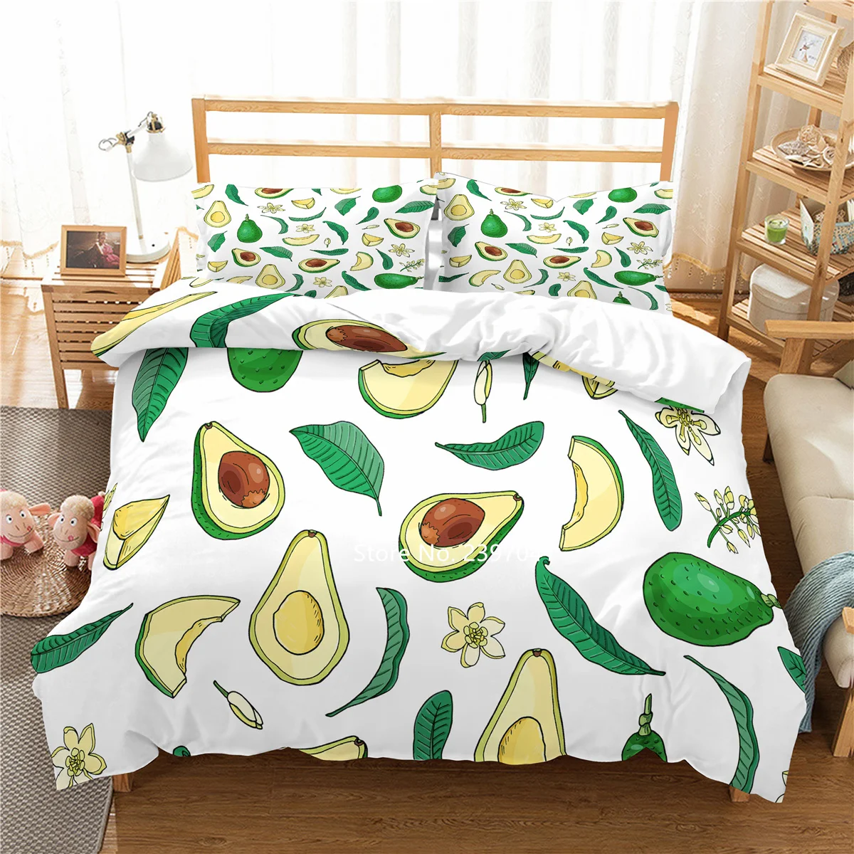 3D Green Aavocado Print Bedding Set Fruit Cartoon Quilts Pillowcases Children Adult Products Single Pair Queen King Full Size
3D Green Aavocado Print Bedding Set Fruit Cartoon Quilts Pillowcases Children Adult Products Single Pair Queen King Full Size