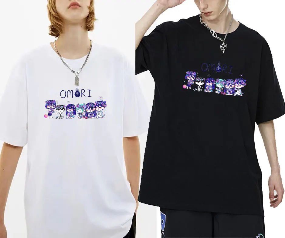 Cartoon Anime Tshirt Omori Graphics Print T-shirt Tops Psychological Horror Rpg Game T Shirts Summer Men Women Fashion Tee Shirt
Cartoon Anime Tshirt Omori Graphics Print T-shirt Tops Psychological Horror Rpg Game T Shirts Summer Men Women Fashion Tee Shirt