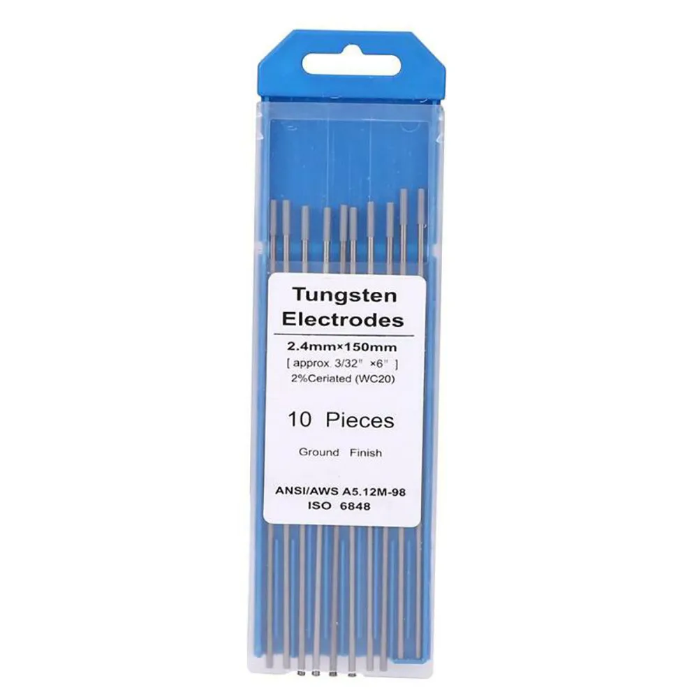 10pcs Professional Tungsten Electrodes TIG Welding Rods WC20 200A Tungsten Electrode Rods For Tig Welding Machine
10pcs Professional Tungsten Electrodes TIG Welding Rods WC20 200A Tungsten Electrode Rods For Tig Welding Machine