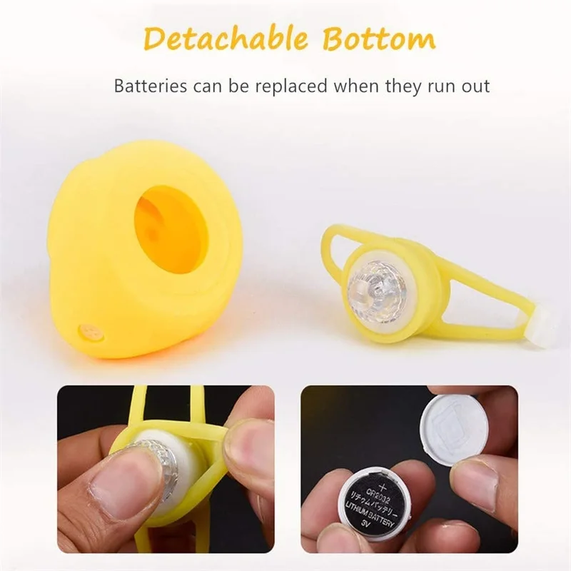 2 pieces of bicycle bell duck light squeeze horn with LED rubber accessories | Спорт и развлечения