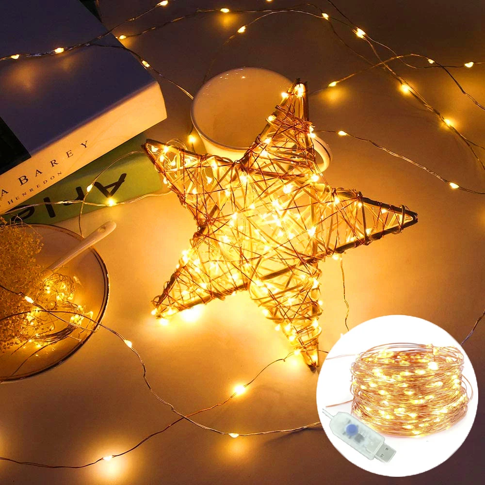 5/10M USB LED Fairy String Lights Copper Wire Night Light for Christmas Garland Room Bedroom Indoor Wedding Decor Party Lamp
5/10M USB LED Fairy String Lights Copper Wire Night Light for Christmas Garland Room Bedroom Indoor Wedding Decor Party Lamp