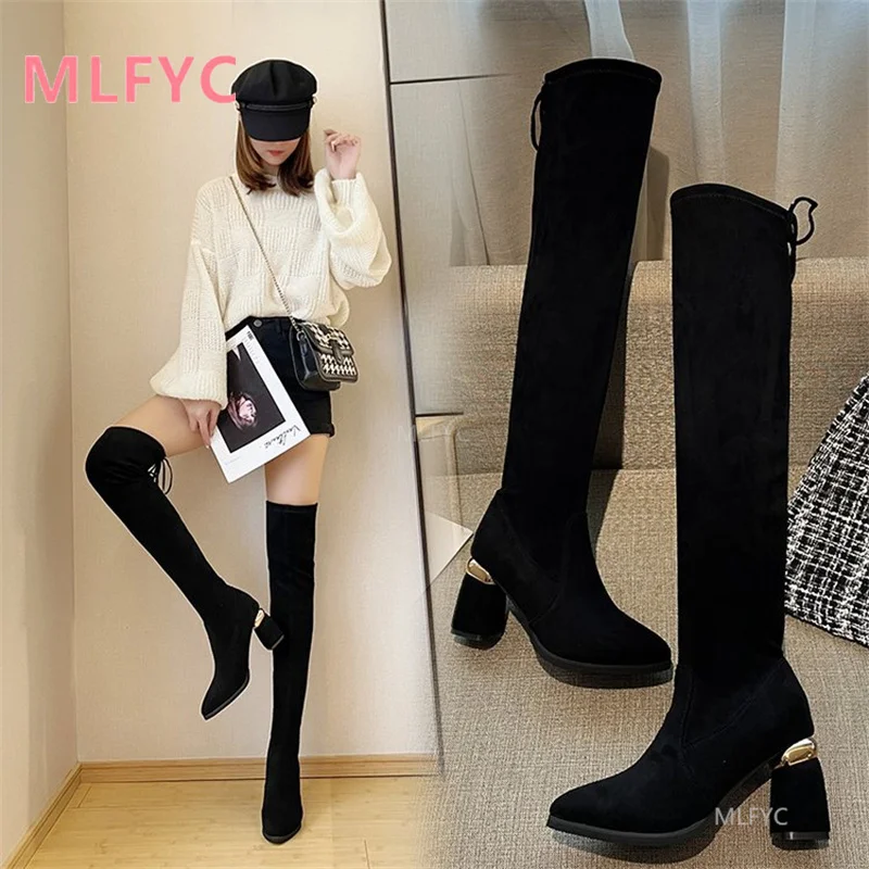 Women's over-the-knee boots winter 2021 new thick-heeled sexy mid-heeled boots thin shoes net red high boots high heels
Women's over-the-knee boots winter 2021 new thick-heeled sexy mid-heeled boots thin shoes net red high boots high heels