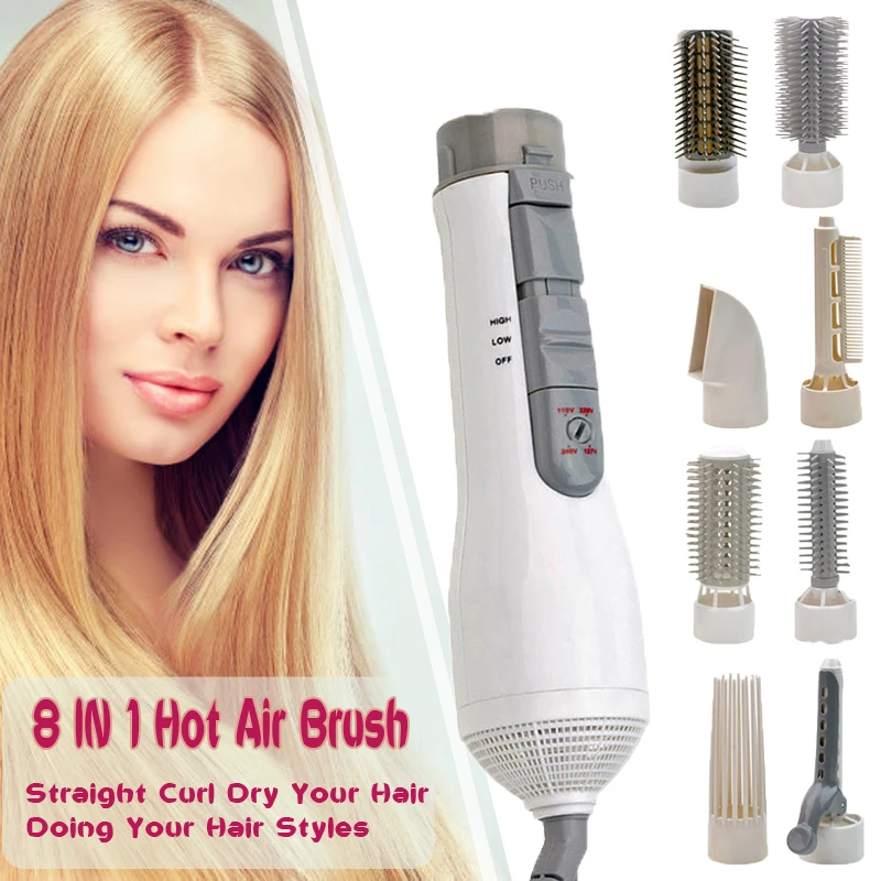 Multifunctional Hair Dryer 8 In 1 Interchangeable Detachable Hot Air Brush With Comb Hot &Cold Wind Hair Blow Dryer Hair Styler
Multifunctional Hair Dryer 8 In 1 Interchangeable Detachable Hot Air Brush With Comb Hot &Cold Wind Hair Blow Dryer Hair Styler