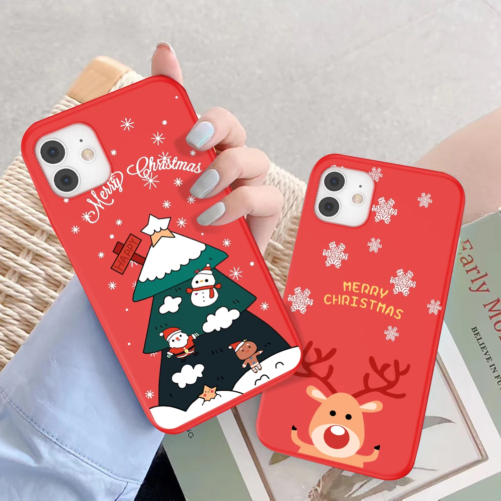USLION Cartoon Christmas Phone Case For iPhone 11 12 13 14 Pro XS Max Mini 7 8 Plus X XR Cute New Year Snowman Deer Soft Back
USLION Cartoon Christmas Phone Case For iPhone 11 12 13 14 Pro XS Max Mini 7 8 Plus X XR Cute New Year Snowman Deer Soft Back