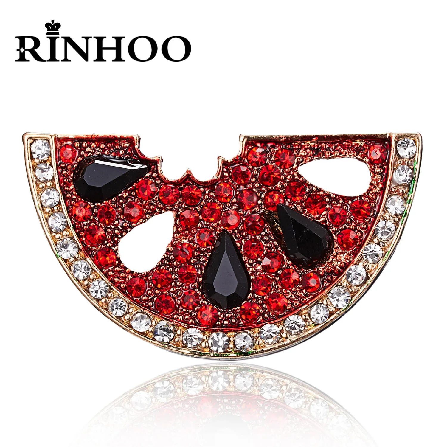 Rinhoo Red Rhinestone Watermelon Brooches For Women Fashion Fruit Watermelon Enamel Pins Bag Decoration Badge Lapel Pins Jewelry
Rinhoo Red Rhinestone Watermelon Brooches For Women Fashion Fruit Watermelon Enamel Pins Bag Decoration Badge Lapel Pins Jewelry