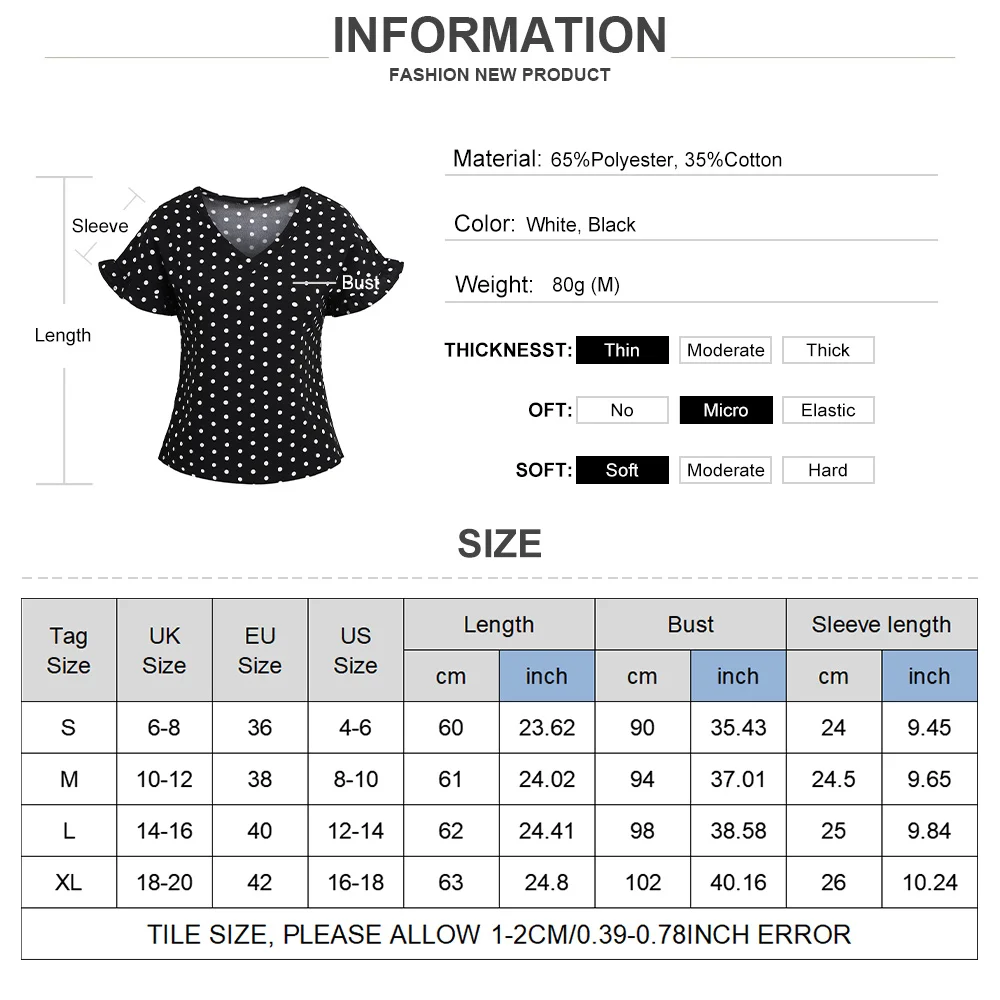 Polka Dot Womens Plaid T-shirt Short Butterfly Sleeve Round Neck Loose Casual Tees Loose Breathable Summer Fashion Tops D30
Polka Dot Womens Plaid T-shirt Short Butterfly Sleeve Round Neck Loose Casual Tees Loose Breathable Summer Fashion Tops D30