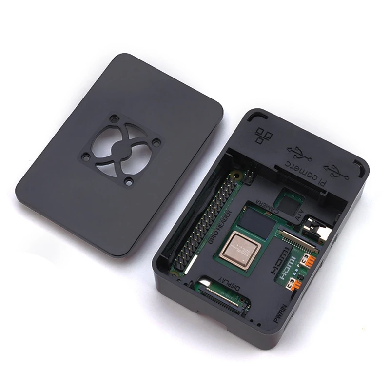For Raspberry Pi 4B ABS Case Black Shell Plastic Prectective Box Case Shell Support Cooling Fan
For Raspberry Pi 4B ABS Case Black Shell Plastic Prectective Box Case Shell Support Cooling Fan