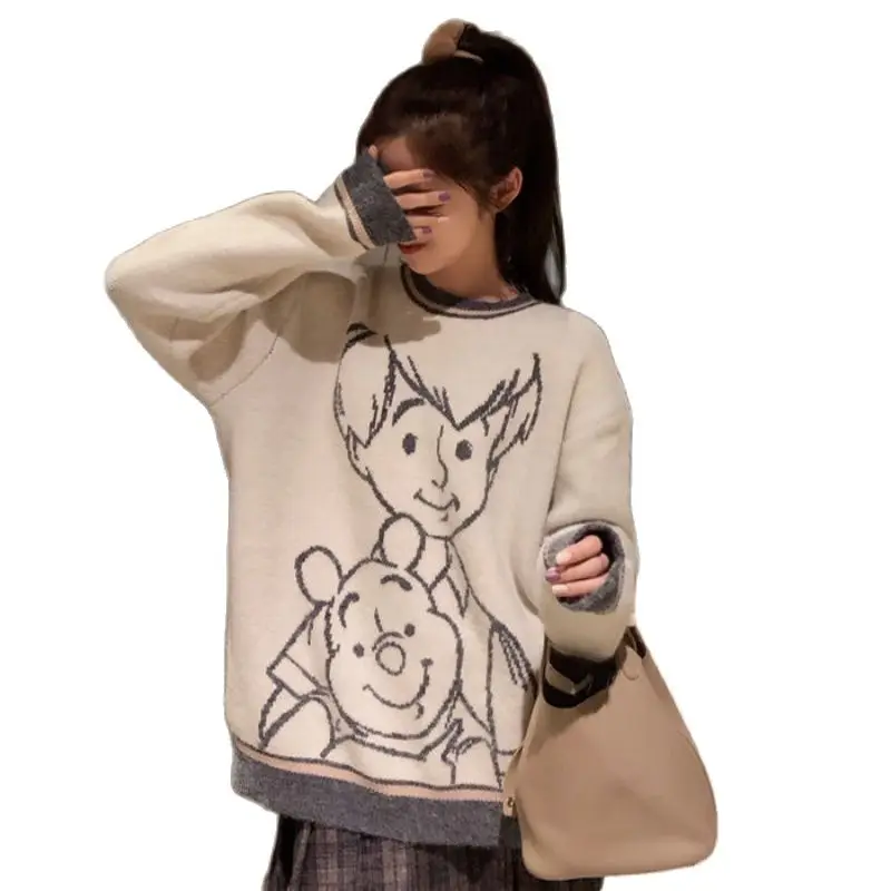 Disney Winnie the Pooh Christmas Gift Sweater Knitted Women Autumn Winter Casual Pullovers Women's Knit Sweaters Pull Femme Y2K
Disney Winnie the Pooh Christmas Gift Sweater Knitted Women Autumn Winter Casual Pullovers Women's Knit Sweaters Pull Femme Y2K