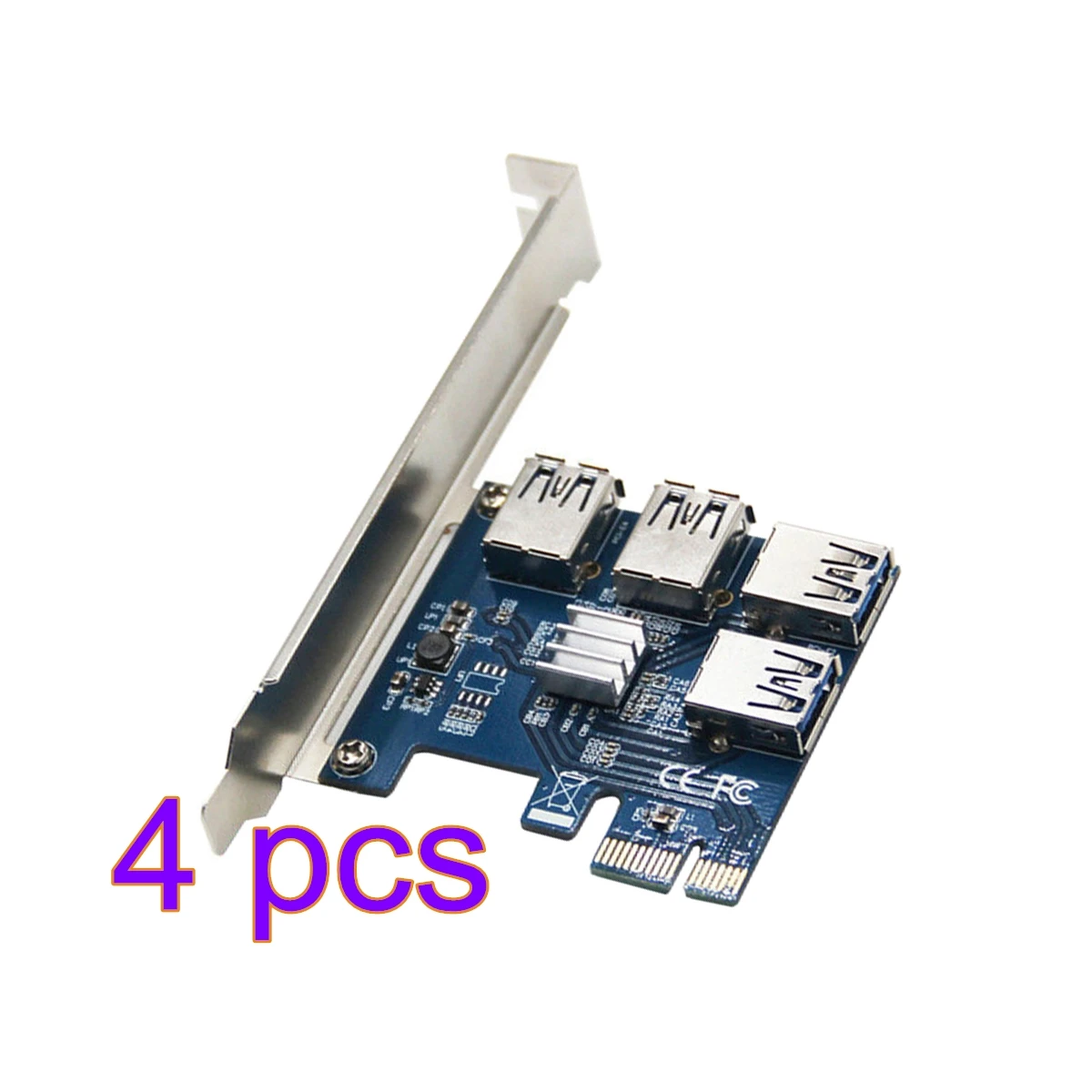 Переходник PCI-E на PCI-E, 4 шт., 1 поворот, 4 слота PCI-Express 1x на 16x USB 3,0, для майнинга, специальная переходная плата PCIe, конвертер для майнинга BTC
Переходник PCI-E на PCI-E, 4 шт., 1 поворот, 4 слота PCI-Express 1x на 16x USB 3,0, для майнинга, специальная переходная плата PCIe, конвертер для майнинга BTC