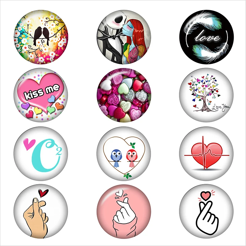 LOVE KISS ME Round photo glass cabochon demo flat back Making findings 12mm/18mm/20mm/25mm A7841
LOVE KISS ME Round photo glass cabochon demo flat back Making findings 12mm/18mm/20mm/25mm A7841