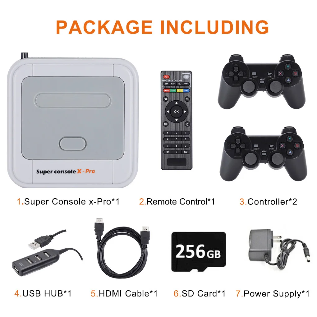 Супер консоль X PRO, игровые консоли с эмулятором, поддержка KODI, Wi-Fi, ретро консоль, встроенные 50000 + игр для PSP PS1 N64, ТВ выход
Супер консоль X PRO, игровые консоли с эмулятором, поддержка KODI, Wi-Fi, ретро консоль, встроенные 50000 + игр для PSP PS1 N64, ТВ выход