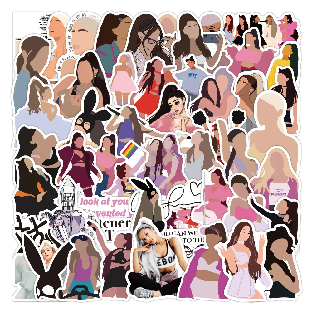 50pcs/ Pack Singer Ariana Grande Stickers Laptop Guitar Luggage Skateboard Bike Car Waterproof Cool Decal Kid Classic Toys
50pcs/ Pack Singer Ariana Grande Stickers Laptop Guitar Luggage Skateboard Bike Car Waterproof Cool Decal Kid Classic Toys