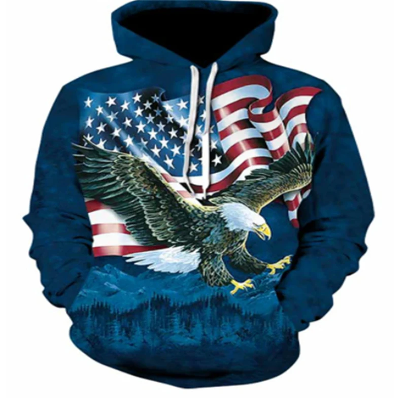 New fashion men's beauty eagle 3D printing sweater unisex Harajuku hoodie casual jacket sports breathable
New fashion men's beauty eagle 3D printing sweater unisex Harajuku hoodie casual jacket sports breathable