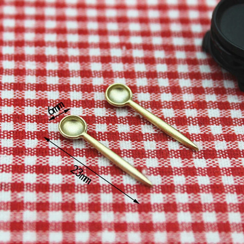 Dollhouse Mini Cutlery Alloy Spoon Simulation Kitchen Tools Model Toys for Doll House Decoration Dollhouse Miniature Accessories
Dollhouse Mini Cutlery Alloy Spoon Simulation Kitchen Tools Model Toys for Doll House Decoration Dollhouse Miniature Accessories