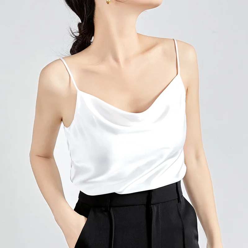 2021 Spring Summer Sexy Sleeveless Woman Camisole Elegant V-neck Women Vest Solid Color Casual Short Tops Minimalist For Female
2021 Spring Summer Sexy Sleeveless Woman Camisole Elegant V-neck Women Vest Solid Color Casual Short Tops Minimalist For Female