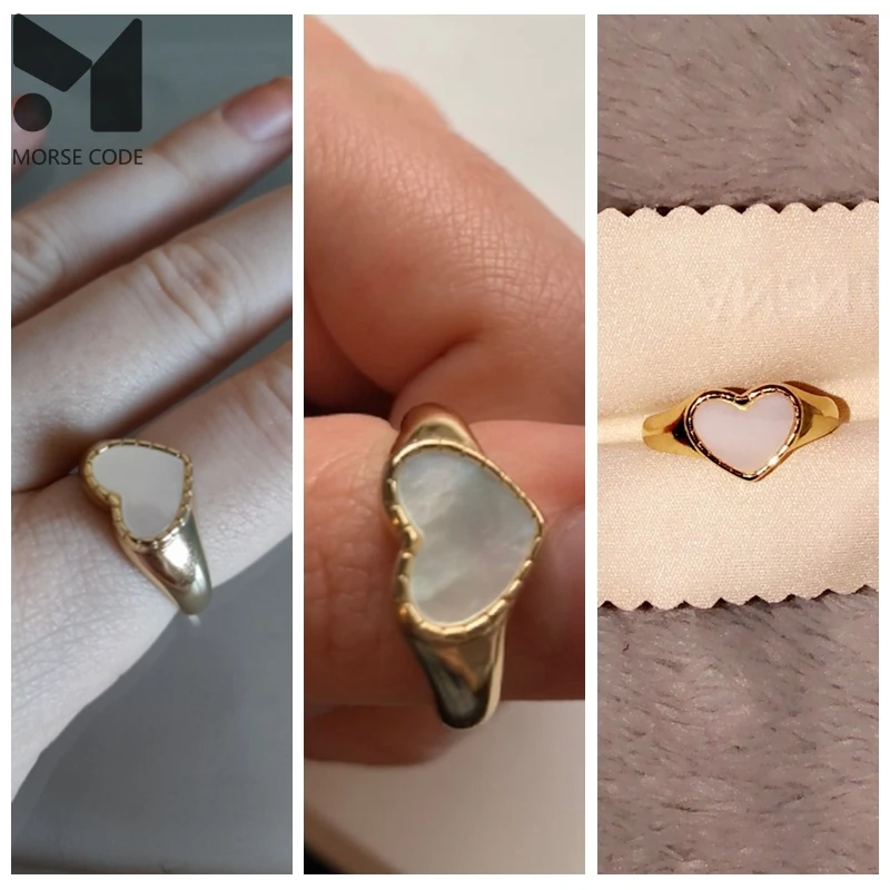 MC Elegant 925 Sterling Silver Love Heart Shell Finger Ring For Women Fashion Party Wedding Jewelry Cat Eyes Opening Ring Gift
MC Elegant 925 Sterling Silver Love Heart Shell Finger Ring For Women Fashion Party Wedding Jewelry Cat Eyes Opening Ring Gift