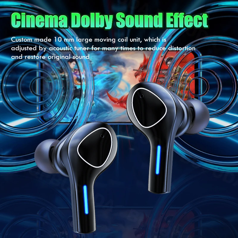 TWS Bluetooth Earphones with Microphones HiFi Stereo Wireless Headphones Sports Waterproof Bluetooth Headsets For Smart Phone
TWS Bluetooth Earphones with Microphones HiFi Stereo Wireless Headphones Sports Waterproof Bluetooth Headsets For Smart Phone