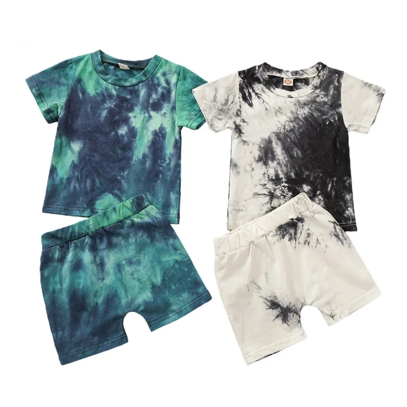 2Pcs Infant Kids Boys Outfit, Summer Toddlers Round Collar Random Dyeing Printing Short Sleeve Top + Casual Shorts Set 6M-5T
2Pcs Infant Kids Boys Outfit, Summer Toddlers Round Collar Random Dyeing Printing Short Sleeve Top + Casual Shorts Set 6M-5T