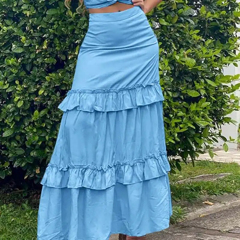 Женская элегантная однотонная длинная юбка-макси VONDA 2021, Пляжная Праздничная плиссированная юбка с высокой талией и гофрированным подолом, ...
Женская элегантная однотонная длинная юбка-макси VONDA 2021, Пляжная Праздничная плиссированная юбка с высокой талией и гофрированным подолом, ...