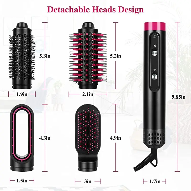 Professional Hair Dryer Brush 4 in 1 Salon Hair Straightener Hairdryer Comb Electric Anion Hot Air Brush Hair Curler Styler Tool
Professional Hair Dryer Brush 4 in 1 Salon Hair Straightener Hairdryer Comb Electric Anion Hot Air Brush Hair Curler Styler Tool
