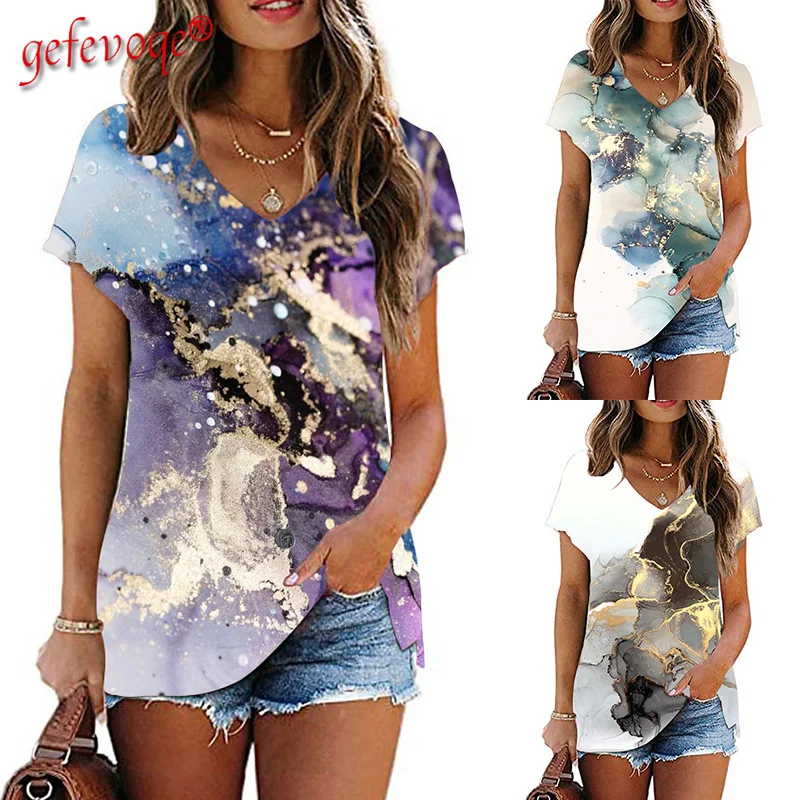 New Fashion Print V Neck Plus Size Streetwear Tshirt Pullover Graphic Simple Tees Summer Women T-shirt Casual Short Sleeve Tops
New Fashion Print V Neck Plus Size Streetwear Tshirt Pullover Graphic Simple Tees Summer Women T-shirt Casual Short Sleeve Tops