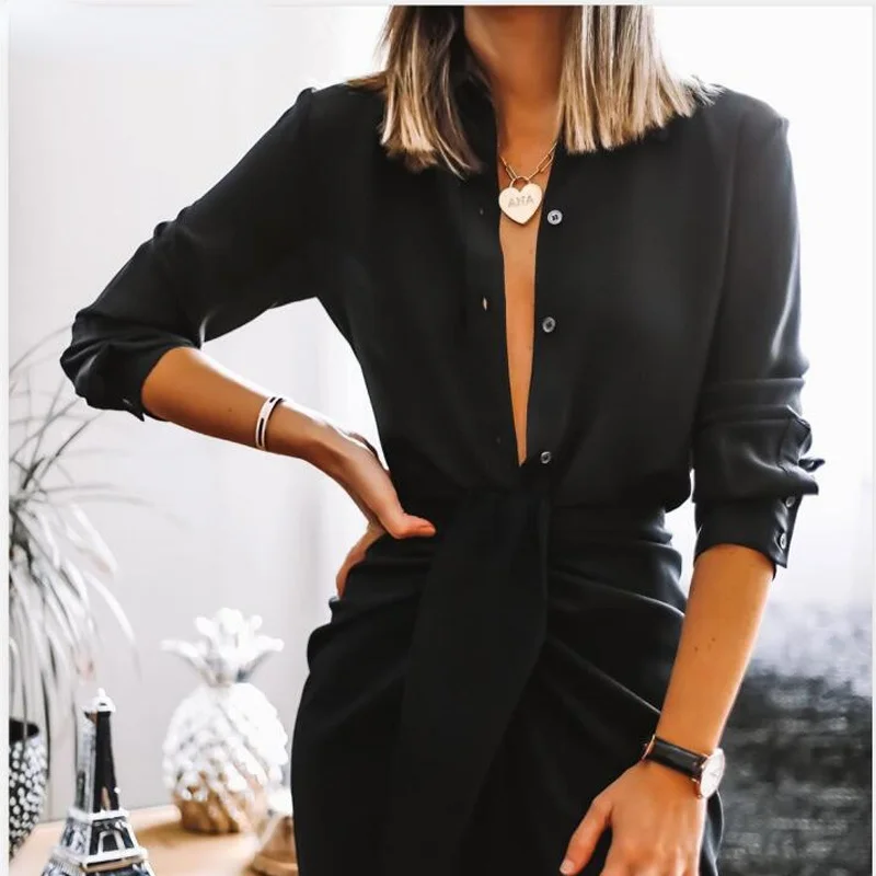 Top and high-waist pleated vertical slit midi skirt suit women's 2-piece suit elegant black long-sleeved buttons
Top and high-waist pleated vertical slit midi skirt suit women's 2-piece suit elegant black long-sleeved buttons