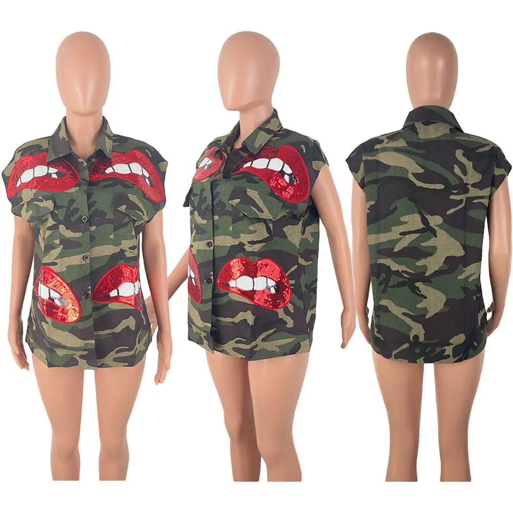 39Q5166 Autumn Winter Women Casual Home Loose Camouflage Lips Print Vest Jacket Hot Moda 2020
39Q5166 Autumn Winter Women Casual Home Loose Camouflage Lips Print Vest Jacket Hot Moda 2020