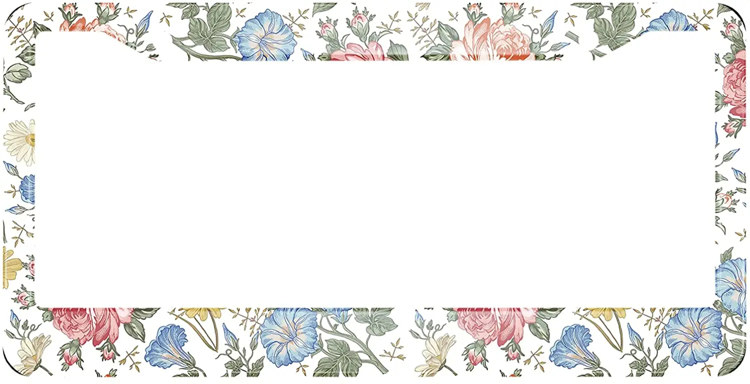 Floral License Plate Frame Beautiful Chamomile Rose Petunia Wildflowers Print License Plate Cover Aluminum Metal License Plate
Floral License Plate Frame Beautiful Chamomile Rose Petunia Wildflowers Print License Plate Cover Aluminum Metal License Plate