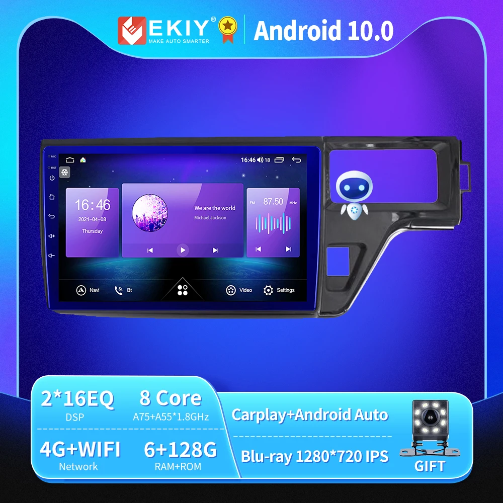 EKIY Android 10 автомобильное радио для Honda Stepwgn 5 2015-2021 Авторадио Blu-Ray 1280*720 IPS/QLED мультимедийный плеер Navi GPS No 2Din
EKIY Android 10 автомобильное радио для Honda Stepwgn 5 2015-2021 Авторадио Blu-Ray 1280*720 IPS/QLED мультимедийный плеер Navi GPS No 2Din