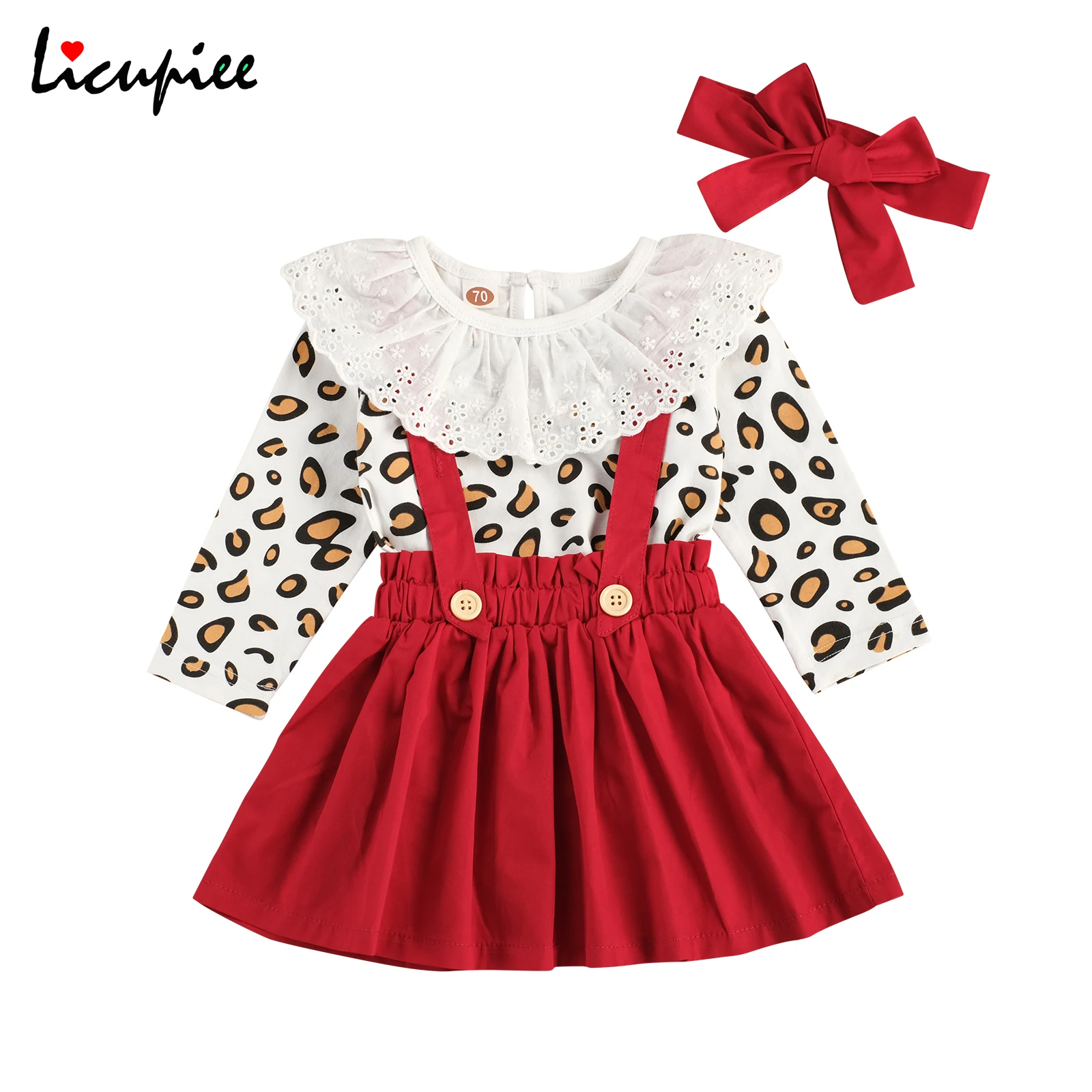 1-3 Years Infant Newborn Baby Girl 3pcs Outfit Set Leopard Printed Lace Crew Romper Strap Skirt Bow Tie Toddlers Spring Autumn
1-3 Years Infant Newborn Baby Girl 3pcs Outfit Set Leopard Printed Lace Crew Romper Strap Skirt Bow Tie Toddlers Spring Autumn