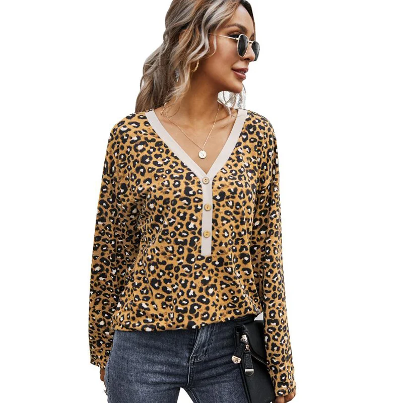 Женские топы и блузки с леопардовым принтом, женская рубашка с V-образным вырезом и рукавом 3/4, офисный пуловер, блузки, повседневная женская рубашка, блузы CL676
Женские топы и блузки с леопардовым принтом, женская рубашка с V-образным вырезом и рукавом 3/4, офисный пуловер, блузки, повседневная женская рубашка, блузы CL676
