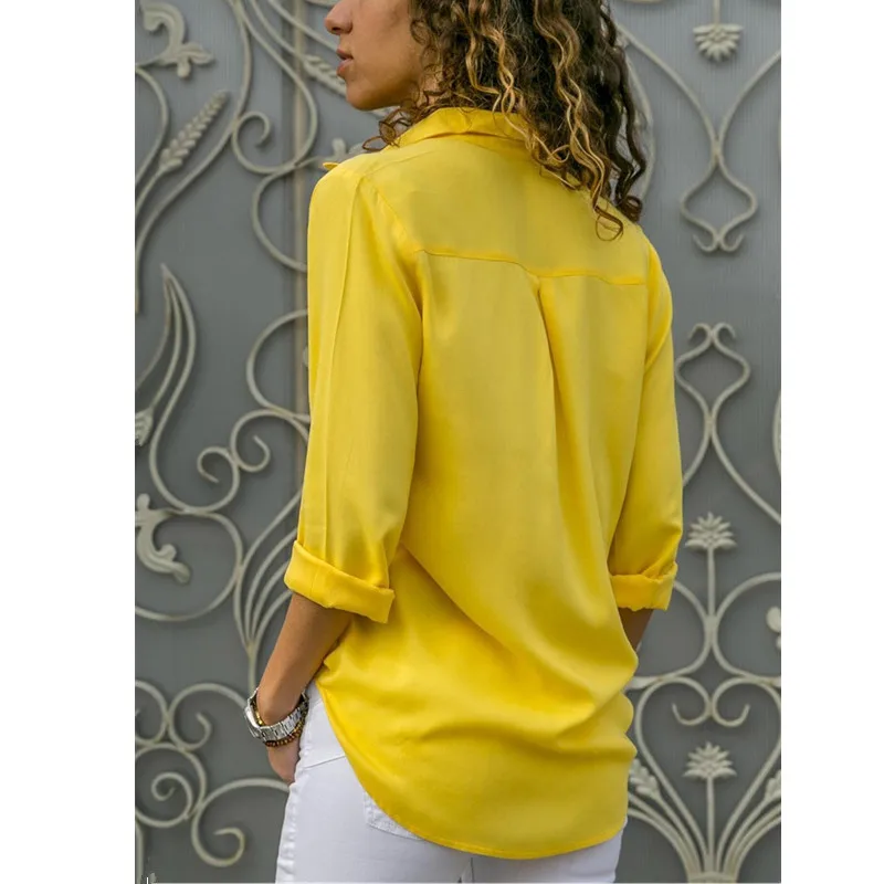 Large Size Women Spring Autumn Shirt New Casual Work Wear Bujtton Long Sleeve Blouses Tops Elegant Loose Chiffon Shirt Plus Size
Large Size Women Spring Autumn Shirt New Casual Work Wear Bujtton Long Sleeve Blouses Tops Elegant Loose Chiffon Shirt Plus Size