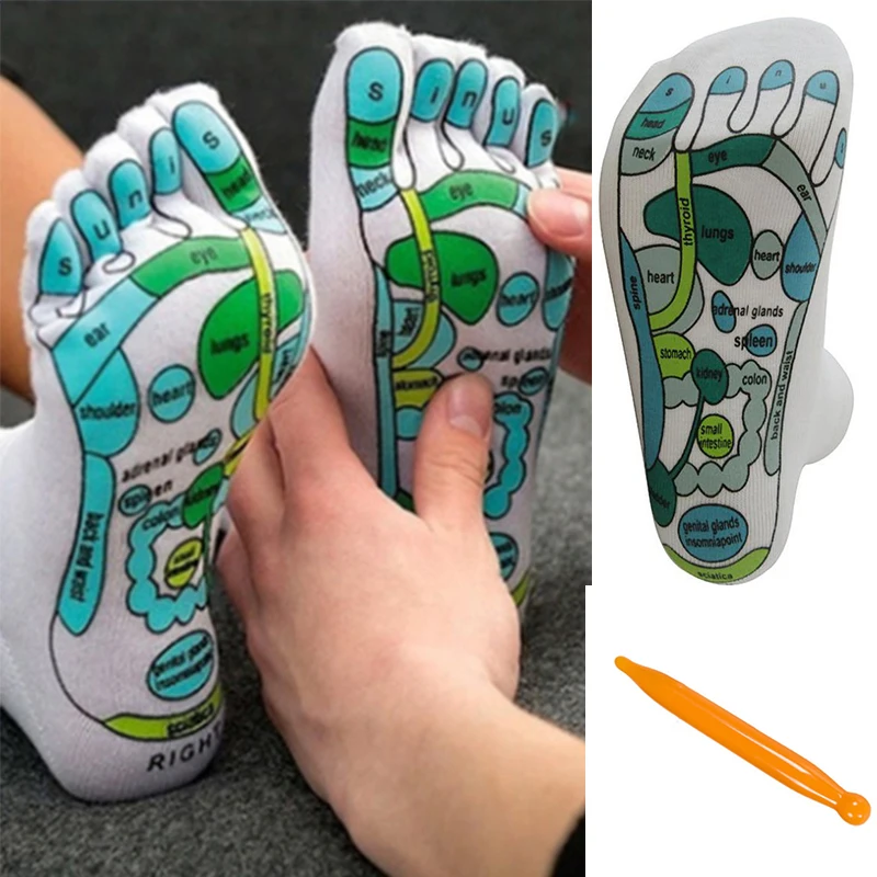 1 Pairs Foot Point Men Sock Reflexology Massage Socks Physiotherapy Acupressure Socks Full English Illustration Mid-tube Socks
1 Pairs Foot Point Men Sock Reflexology Massage Socks Physiotherapy Acupressure Socks Full English Illustration Mid-tube Socks