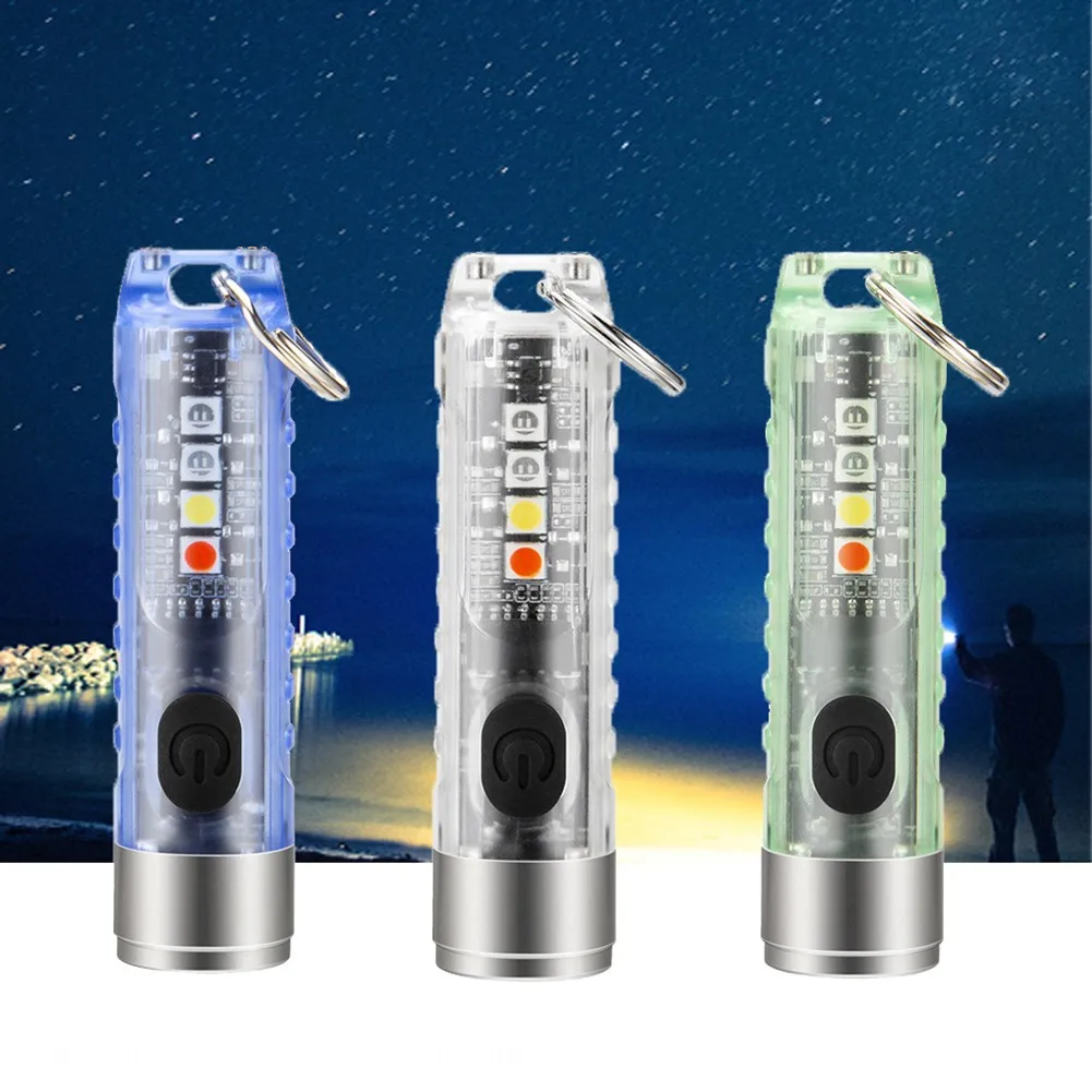 400LM LED Strong Light Side Light Red Blue Purple Light Keychain Mini Flashlight USB Rechargeable Mini Fluorescent Flashlamp
400LM LED Strong Light Side Light Red Blue Purple Light Keychain Mini Flashlight USB Rechargeable Mini Fluorescent Flashlamp