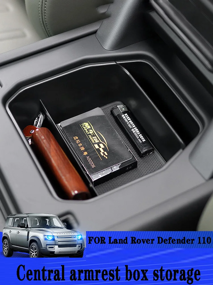 Фото Для Land Rover Defender110 2020 автомобильные аксессуары центральный ящик для хранения