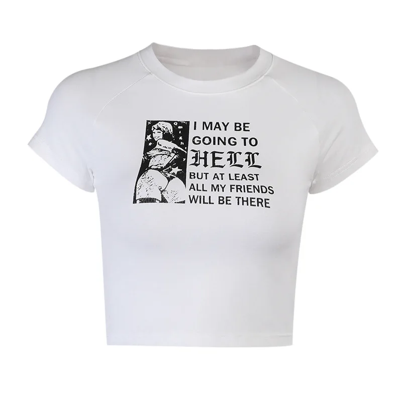 Sexy Anime Beauty Print 2021 Spring and Summer New Fashion Tight-fitting Cropped Round Neck T-shirt with Big Breasts Crop Tops
Sexy Anime Beauty Print 2021 Spring and Summer New Fashion Tight-fitting Cropped Round Neck T-shirt with Big Breasts Crop Tops