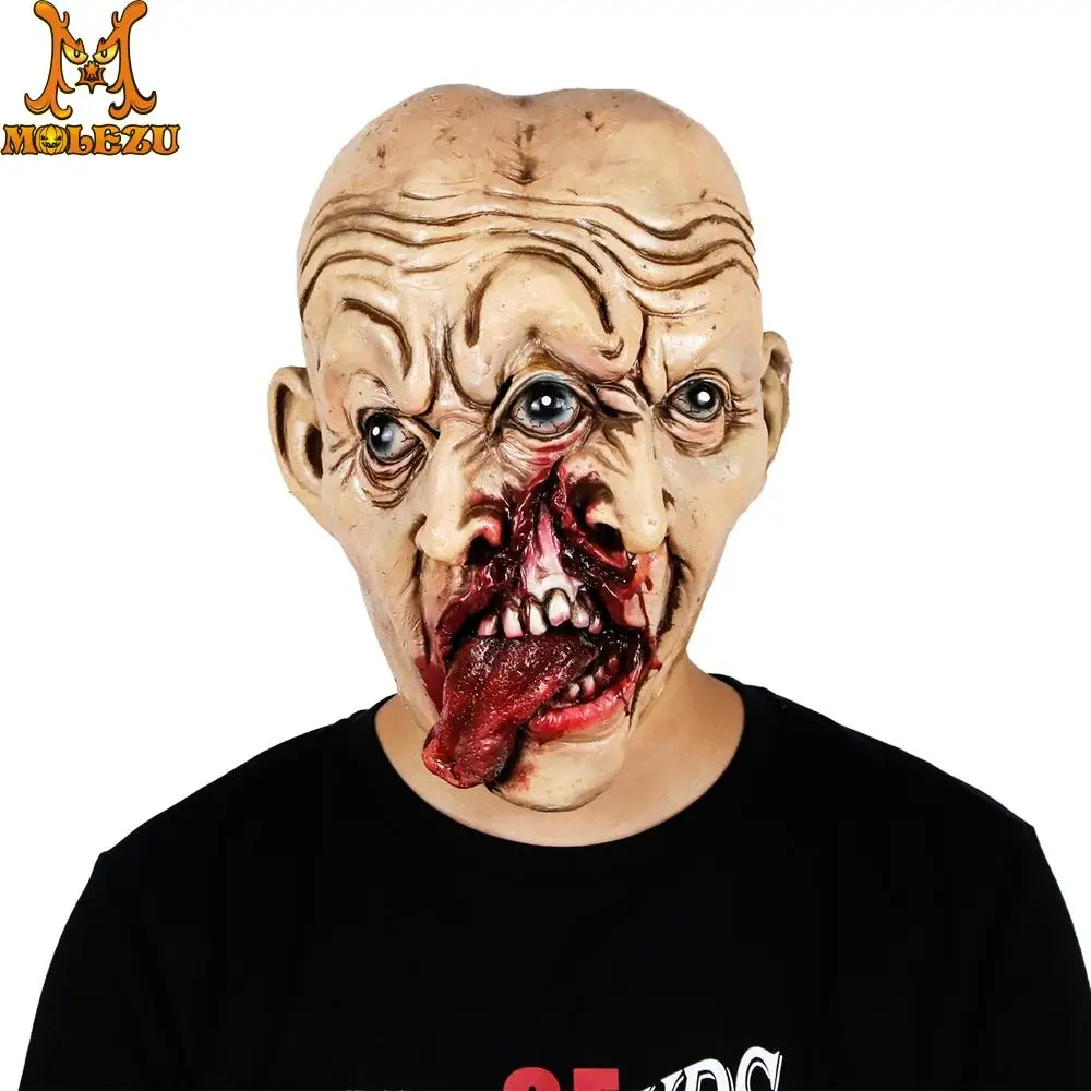 Molezu Halloween Double Face Mask Cosplay Three Eyes Two Nose Scary Mask Halloween Latex Mask Party Mask
Molezu Halloween Double Face Mask Cosplay Three Eyes Two Nose Scary Mask Halloween Latex Mask Party Mask