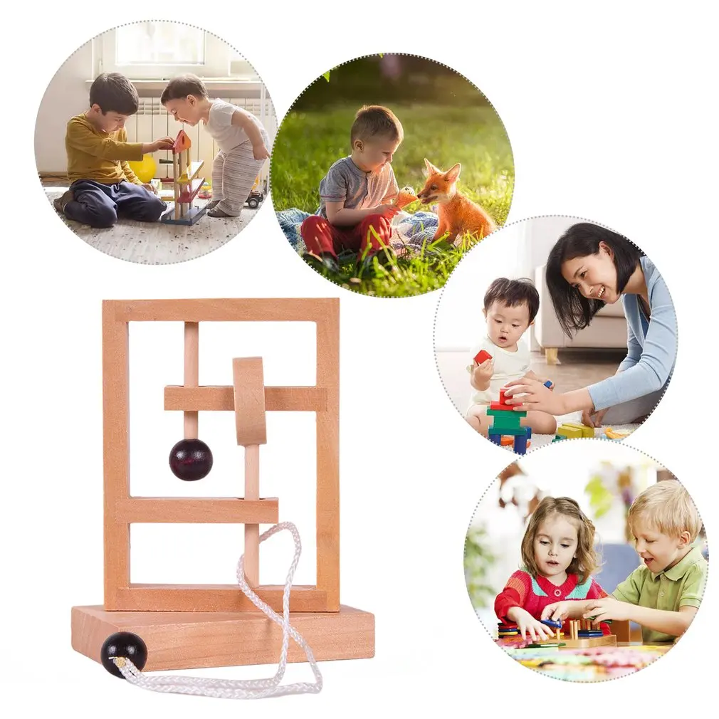 New Desk Novelty 3D Wooden Rope Loop Puzzle IQ Mind String Brain teaser Game for Adults Kids Gift Learning Education Puzzle Toy
New Desk Novelty 3D Wooden Rope Loop Puzzle IQ Mind String Brain teaser Game for Adults Kids Gift Learning Education Puzzle Toy