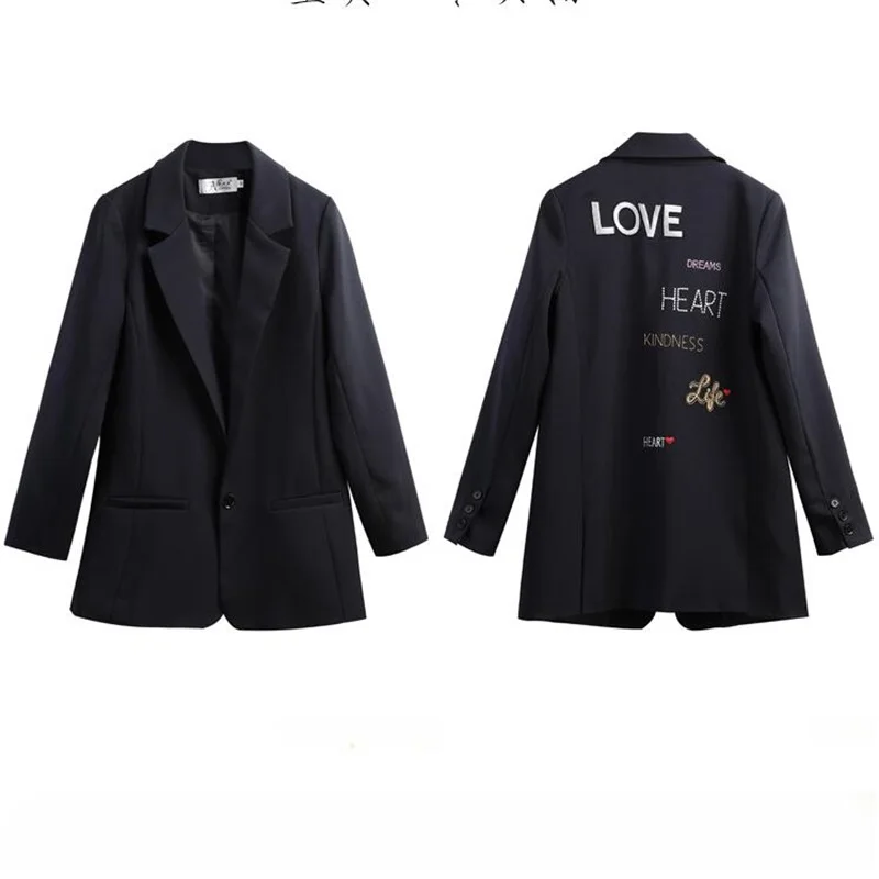 2019 Spring and autumn new Korean Blazer women's long section high-end embroidery small suit jacket loose thin casual Blazers
2019 Spring and autumn new Korean Blazer women's long section high-end embroidery small suit jacket loose thin casual Blazers