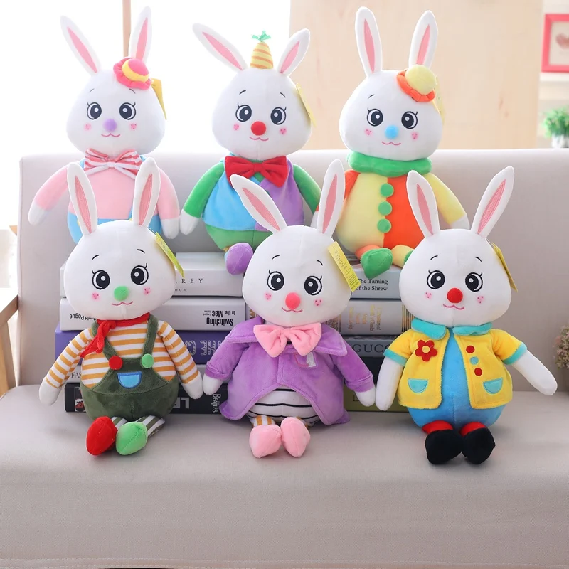 40cm Cute Clown Rabbit Cartoon Animal Colorful Rabbit Home Decoration Doll Kid Toy
40cm Cute Clown Rabbit Cartoon Animal Colorful Rabbit Home Decoration Doll Kid Toy